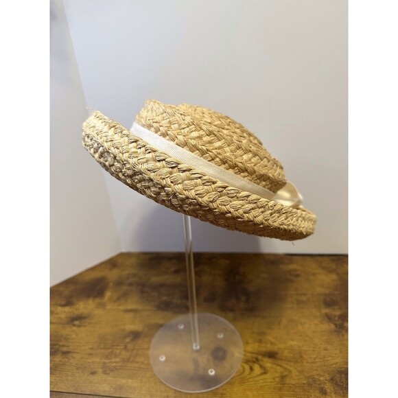 Helen Kaminski Aus Raffia Straw Boater Hat with 3 Ribbon Set–Handmade Madagascar main image 5